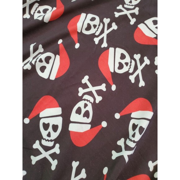 Women's Santa Skull Silky 2 Piece Pajama Set Size XL - 0283 - Picture 5 of 5